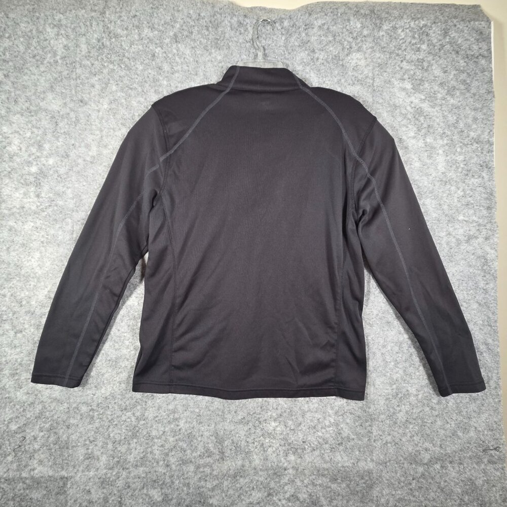 Spyder Men's 1/4 Zip Fleece Lined Long Sleeve Pullover  Black Size L Gorpcore - Picture 5 of 8
